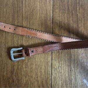 Ariat leather and silver western belt | size 40